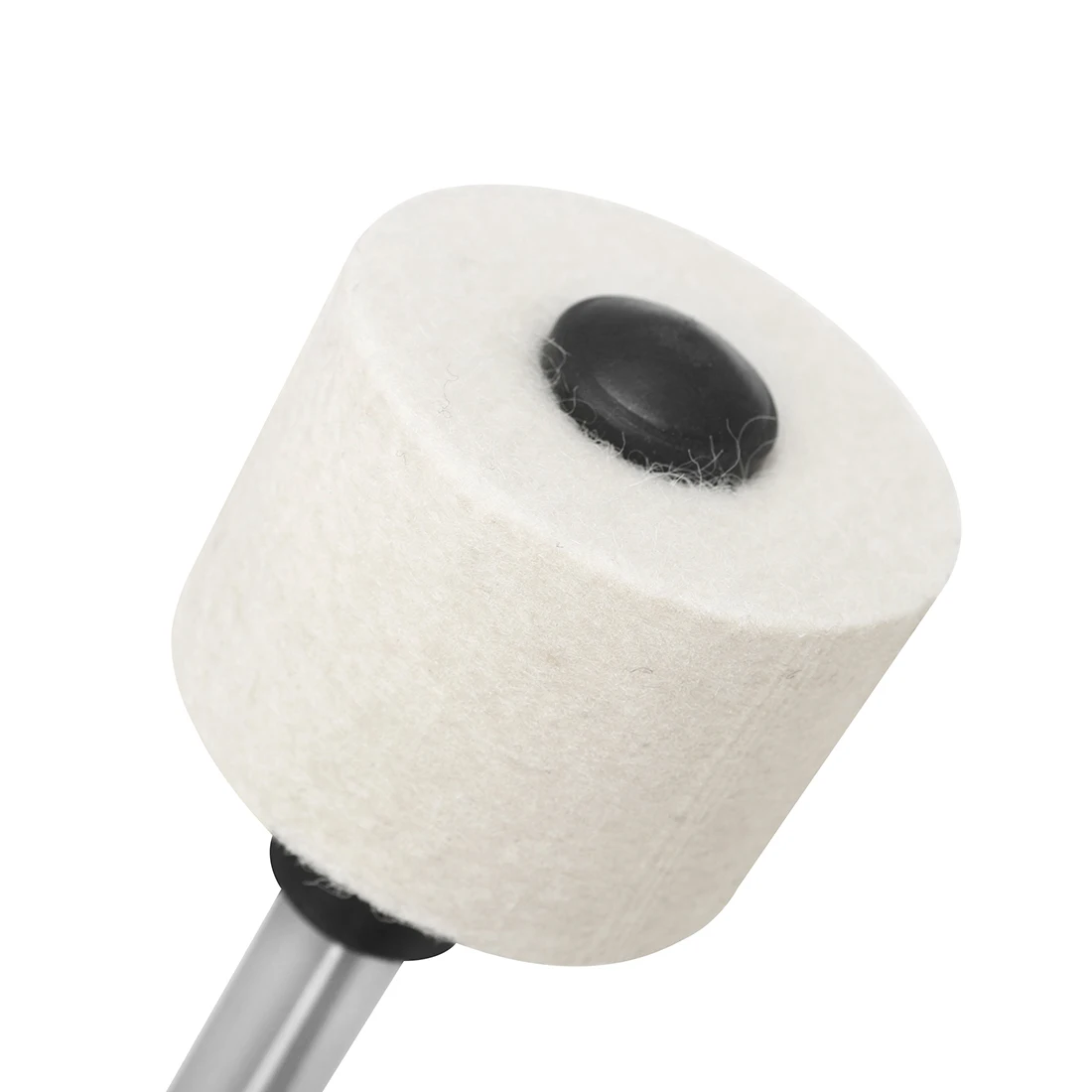 Army Drum Hammer Mallet Drum Hammer with White Headed Black Handle  Percussion Accessories Accessories Cotton Felt Hammer Head