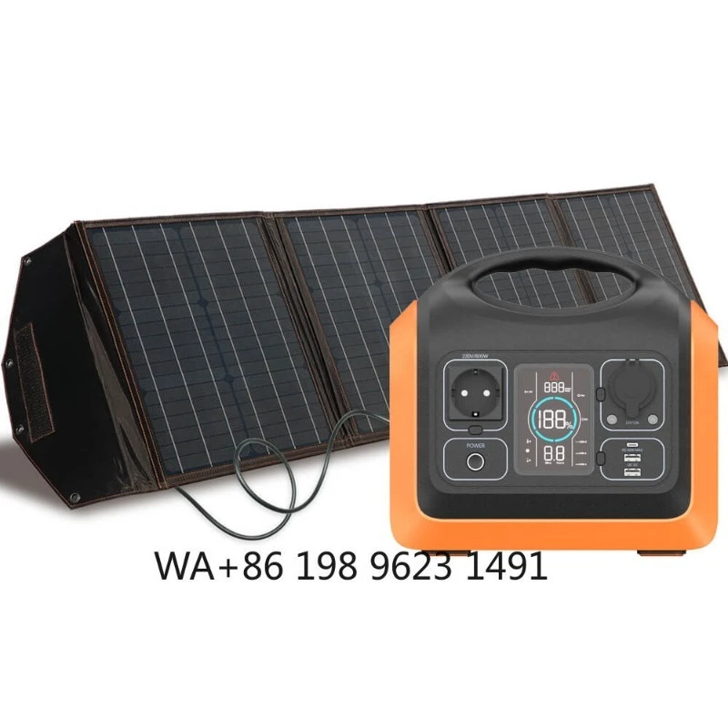 600W Portable Solar Power Station 100W Solar Panel LiFePO4 Battery Solar Energy Kit