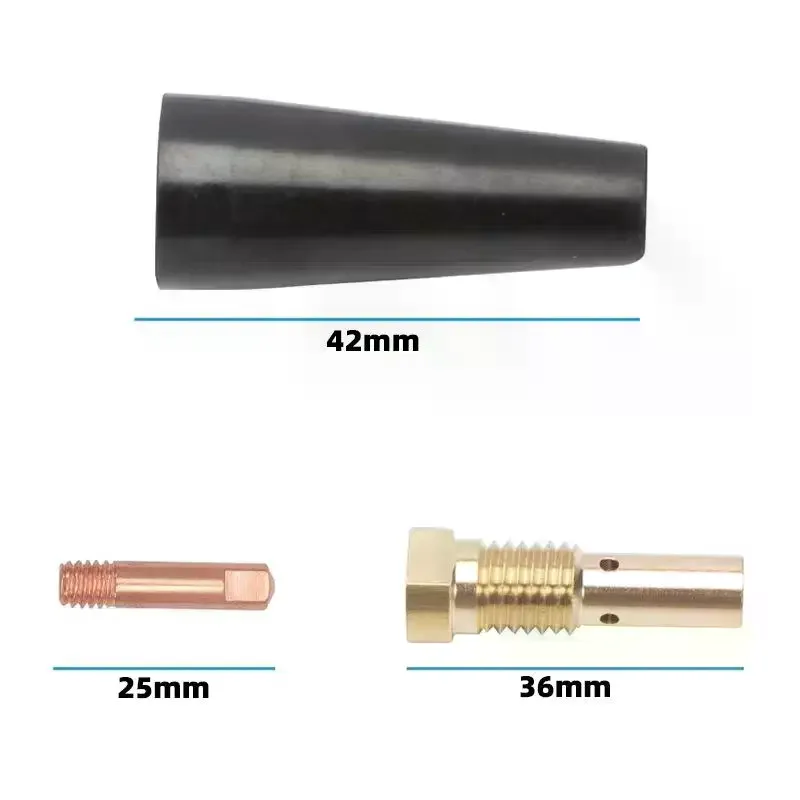 /PFU/Flux Core Gasless Nozzle Self Protection Flux Core Welding Gasless Nozzle Parts 100L MIG Welder Flux Gasless Nozzles 4Pcs