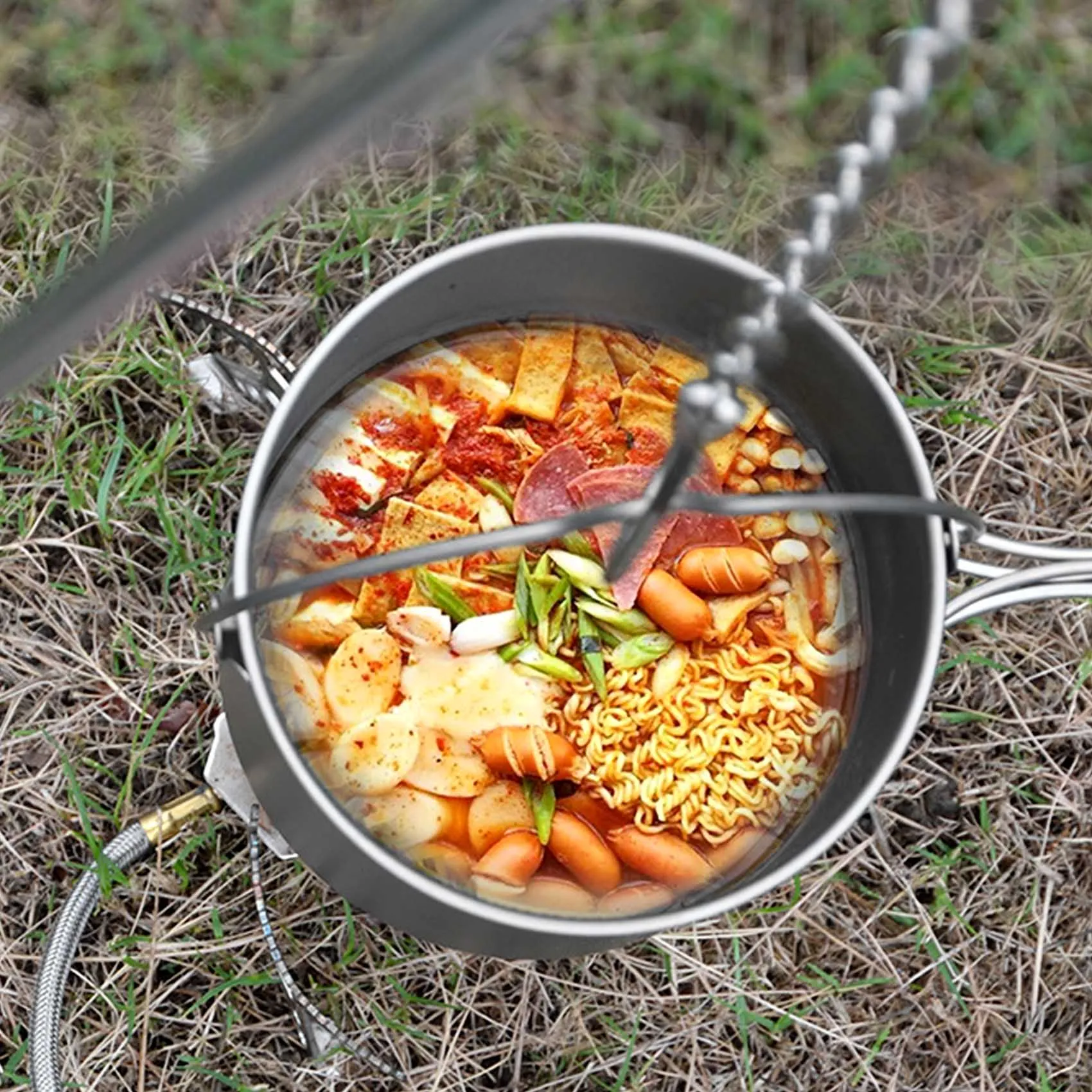 Just- Outdoor Titanium Pot Cup Mug Pots Tableware Camping Cup Picnic Water Cup Mug Of Coffee Tea With Lid Pot 750Ml