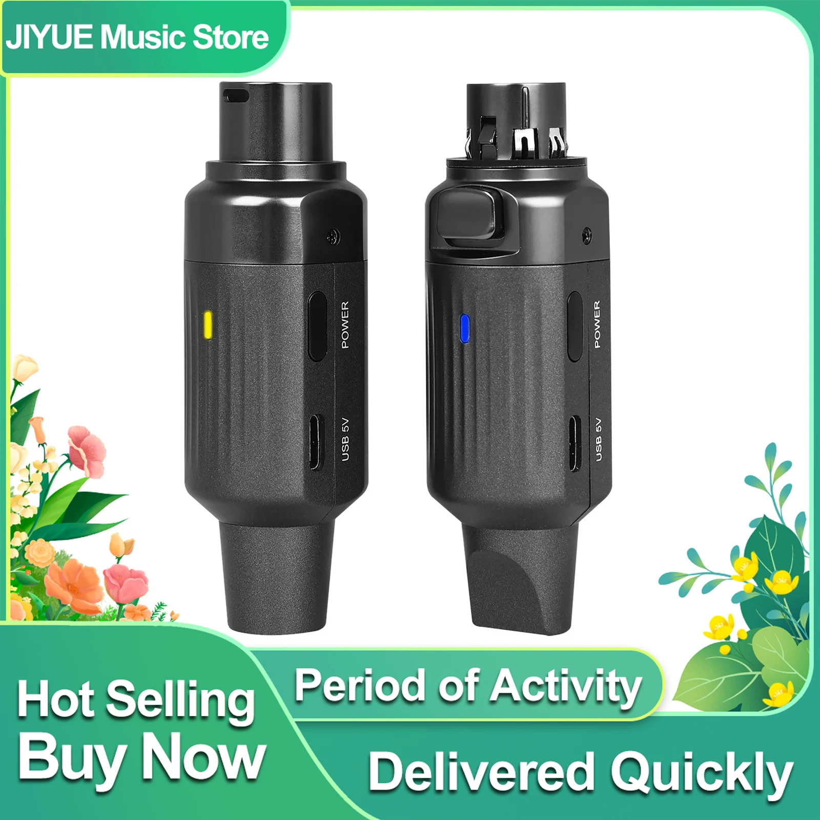 

IRIN ARC2 Wireless Microphone System 7 Channels XLR Plug Mic Adapter Wireless UHF Dynamic Guitar Transmitter Receiver System