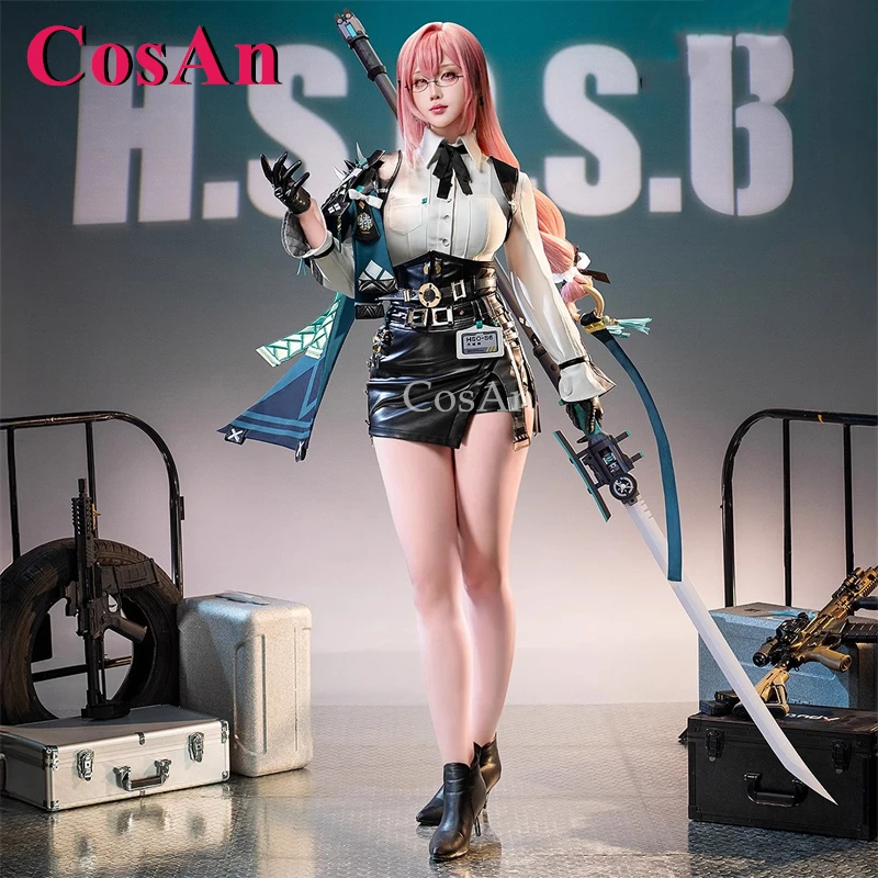 

CosAn Game Zenless Zone Zero Tsukishiro Yanagi Cosplay Costumes Gorgeous Elegant Combat Uniforms Halloween Role Play Clothing