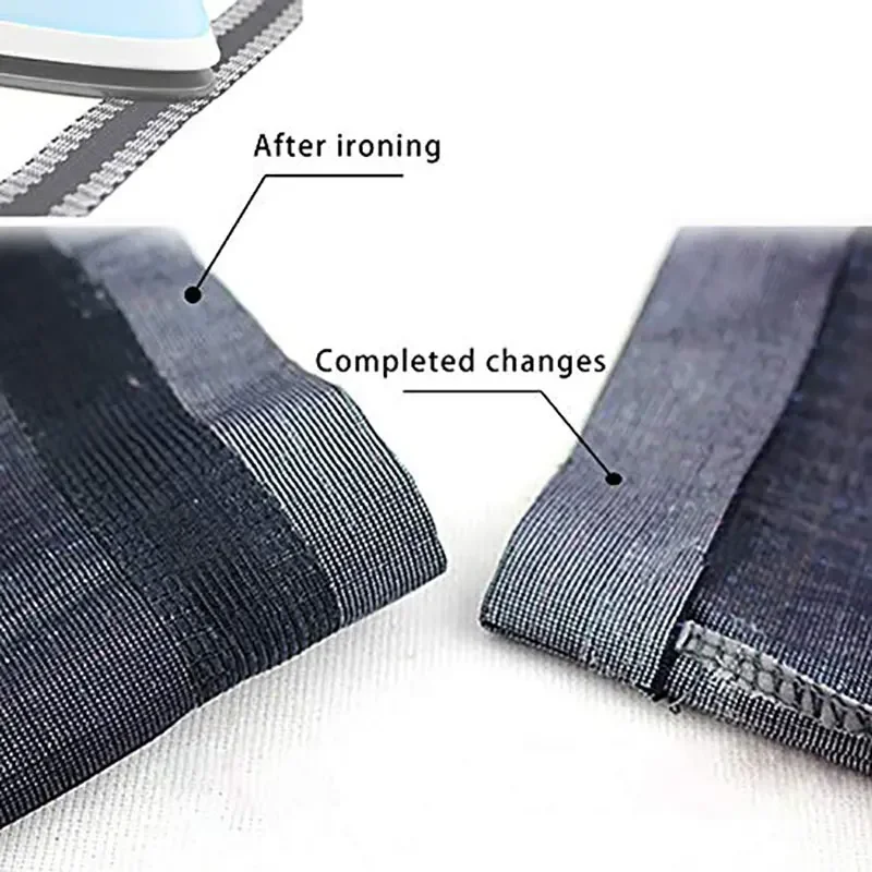 1/2/5M Iron-on Pants Edge Shorten Self-Adhesive Pants Mouth Paste Hem Tape Fabric Tape for DIY Suit Pants Jeans Sewing Fabric