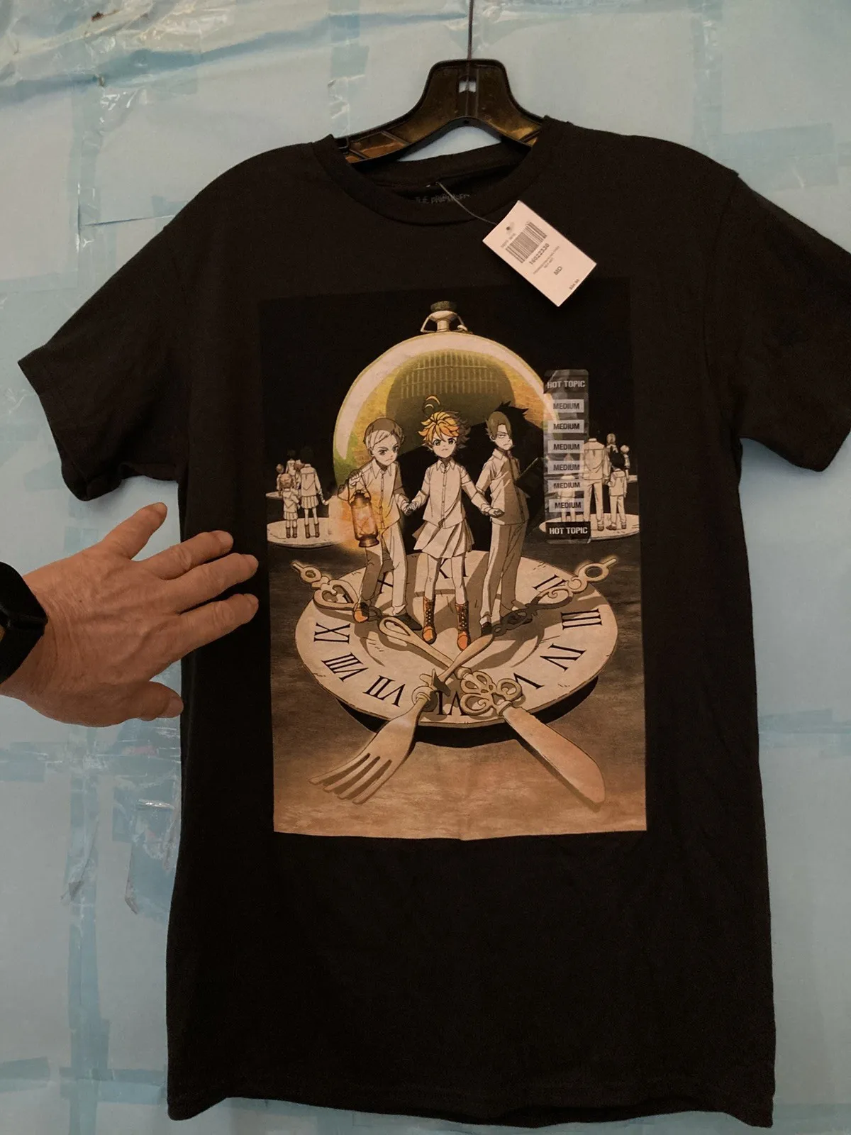 NEW THE PROMISED NEVERLAND Unisex T Shirt; MEDIUM; Black; New with Tags