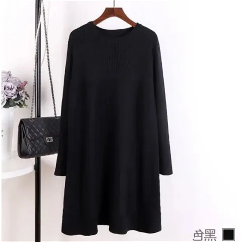 Women Autumn Winter Sweater Pullover New Solid O-neck Long Sleeve Loose Knitted Sweater Female Jumper Top Pregnant Women Sweater