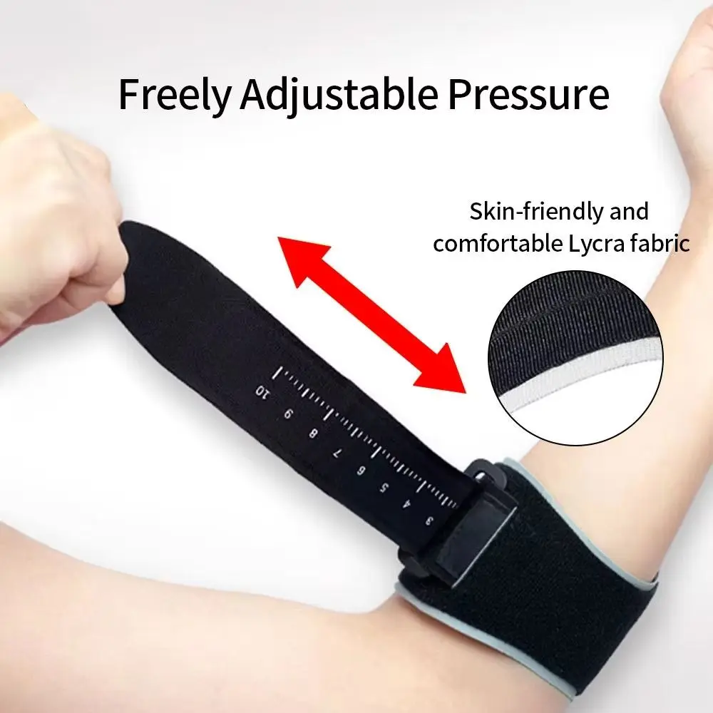 Compression Tennis Elbow Strap Elbow Protection Breathable Support Adjustable Elbow Brace Forearm Daily Exercise Elbow Pads view 2