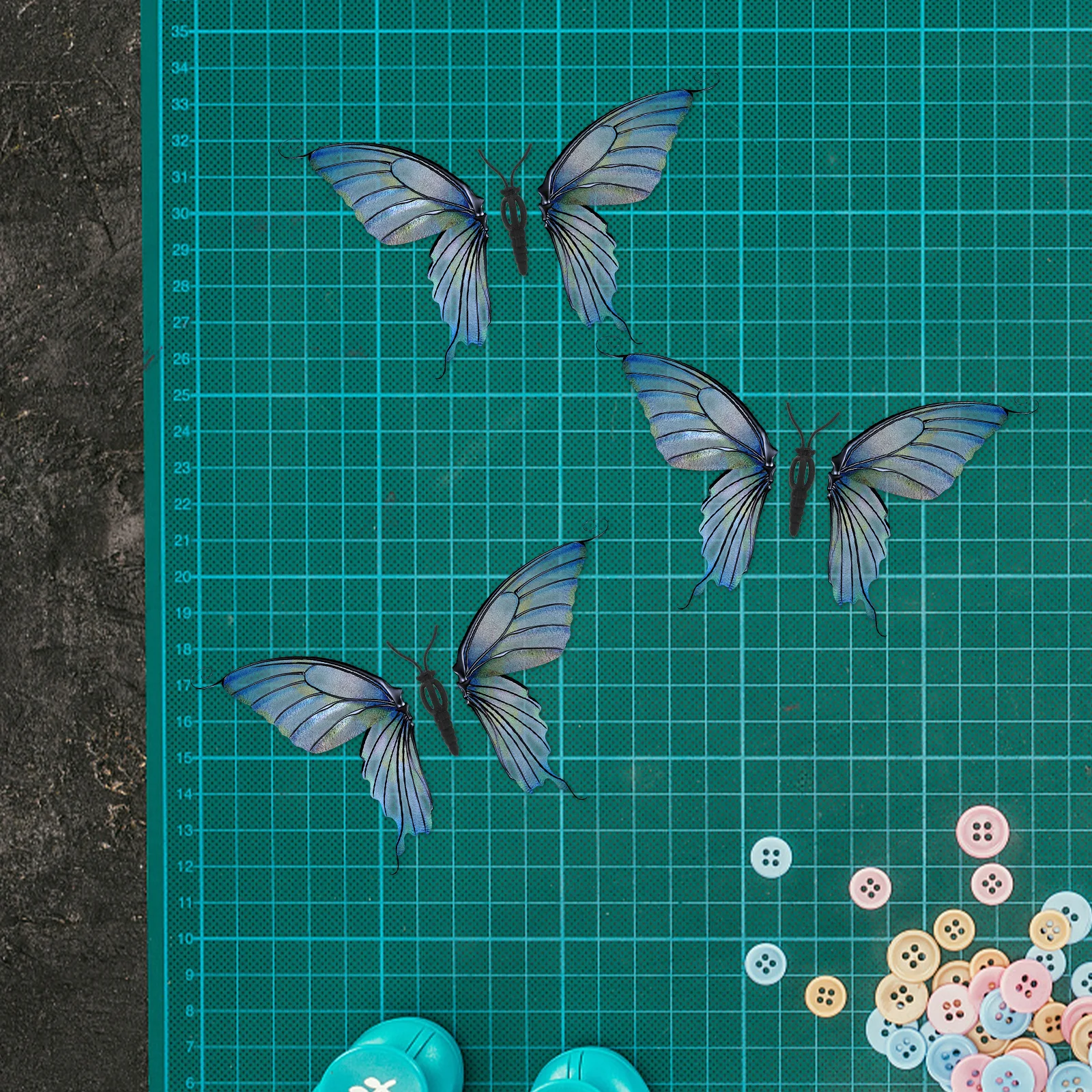 50 قطعة من ملحقات صنع الفراشة أجزاء هوائي بلاستيكية ذاتية الصنع لمستلزمات الفراشة اليدوية الإبداعية مواد ذاتية الصنع