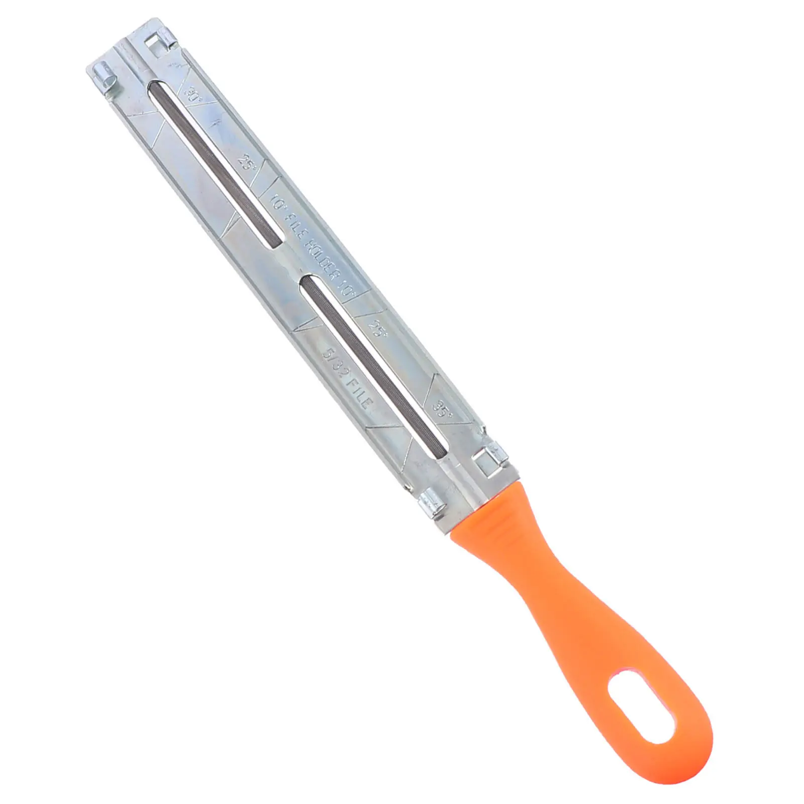 1Set Chainsaw Sharpener Files Kit Sturdy Handle Coarse Tooth Pattern Rough Shaping Wood Metal Sharpening Tool