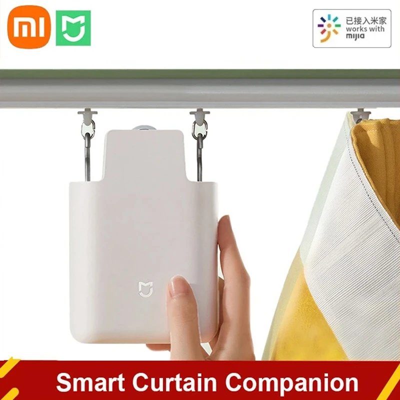 Xiaomi Mijia Smart Curtain Companion Hang-And-Use For U-/ I-Shaped Track Roman Pole Electric Remote Control Need BT Mesh Gateway