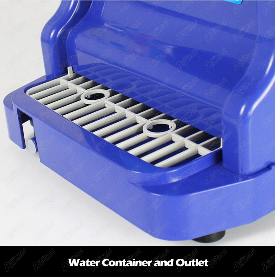 HK89 Commercial Ice Shaver Machine Electric Ice Cube Crusher Snow Cone Maker with Aluminum Alloy Blade Thickness Adjustable