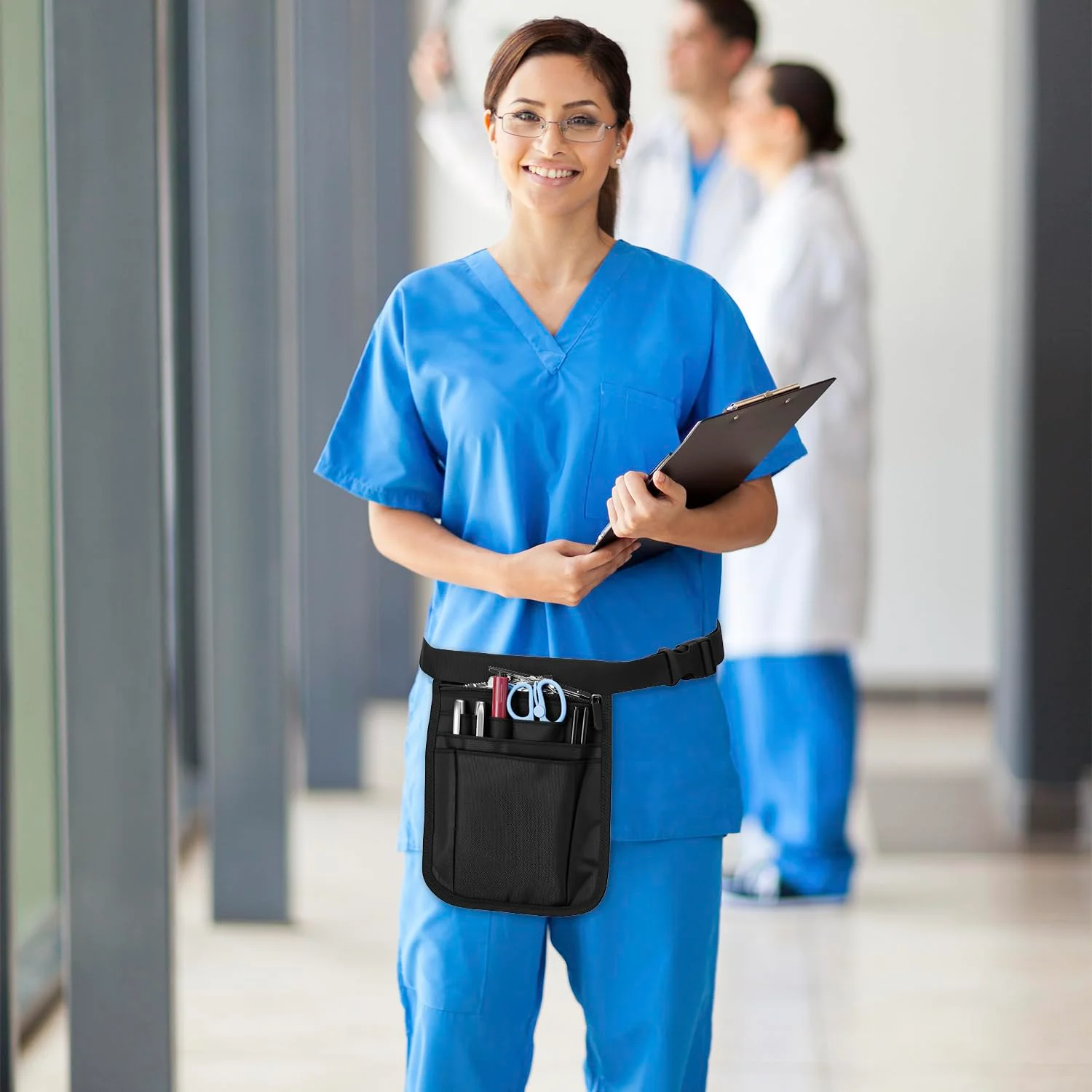 Nurse Tool Waist Bag Server Waist Pouch Medical Staff Universal Multi Pocket Work Pocket Pack Medical Supplies Storage Nurse Bag view 5