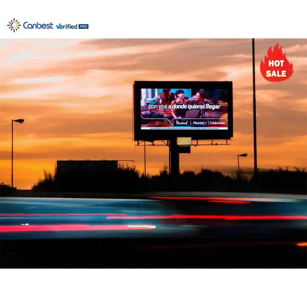 High Brightness IP66 Waterproof Outdoor LED Billboard Display Screen for Airport Metro Transportation Hub Commercial Media Adver