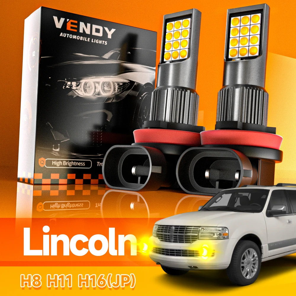 

2 шт. светодиодные передние противотуманные фары Blub H11 лампа Canbus без ошибок для Lincoln Navigator 2007-2014 MKX 2007-2015 MKZ MKS MKT 2010-2018