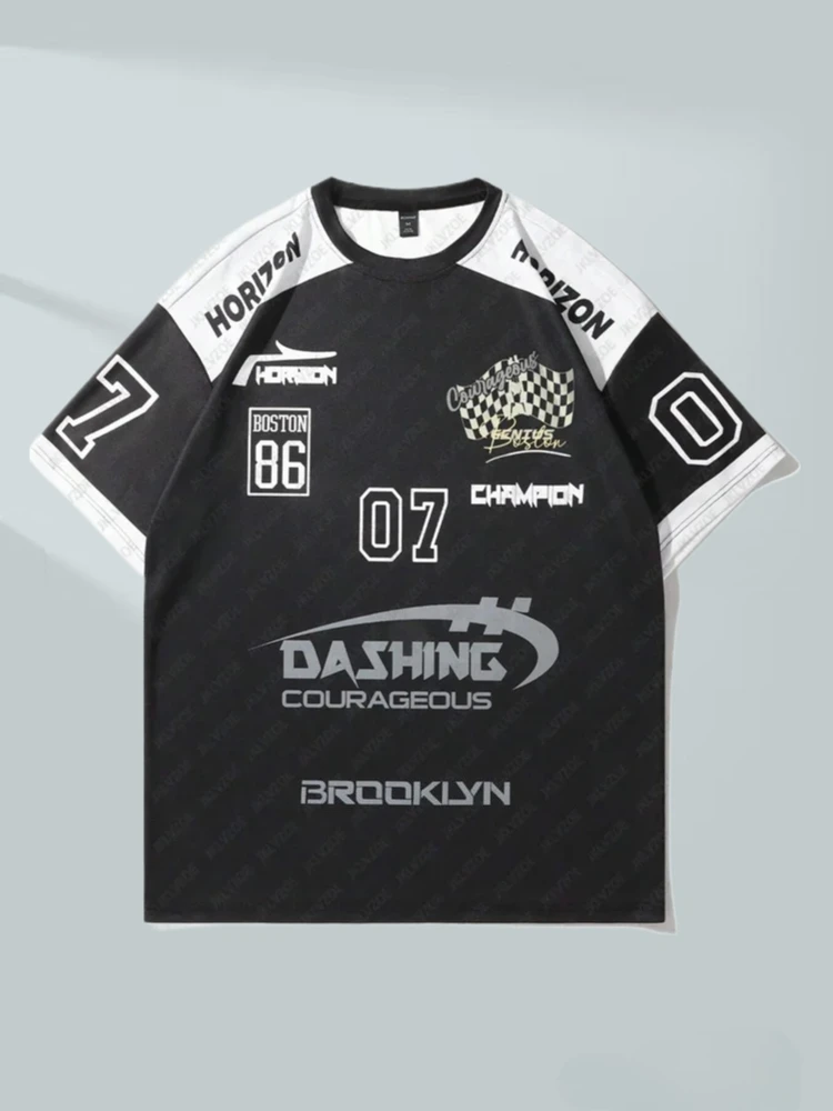 

Brooklyn Racing 2025 3D Printed Sports T-shirt, Outdoor Sportswear, Summer Breathing Motorcycle, Casual Short-sleeved Shirt