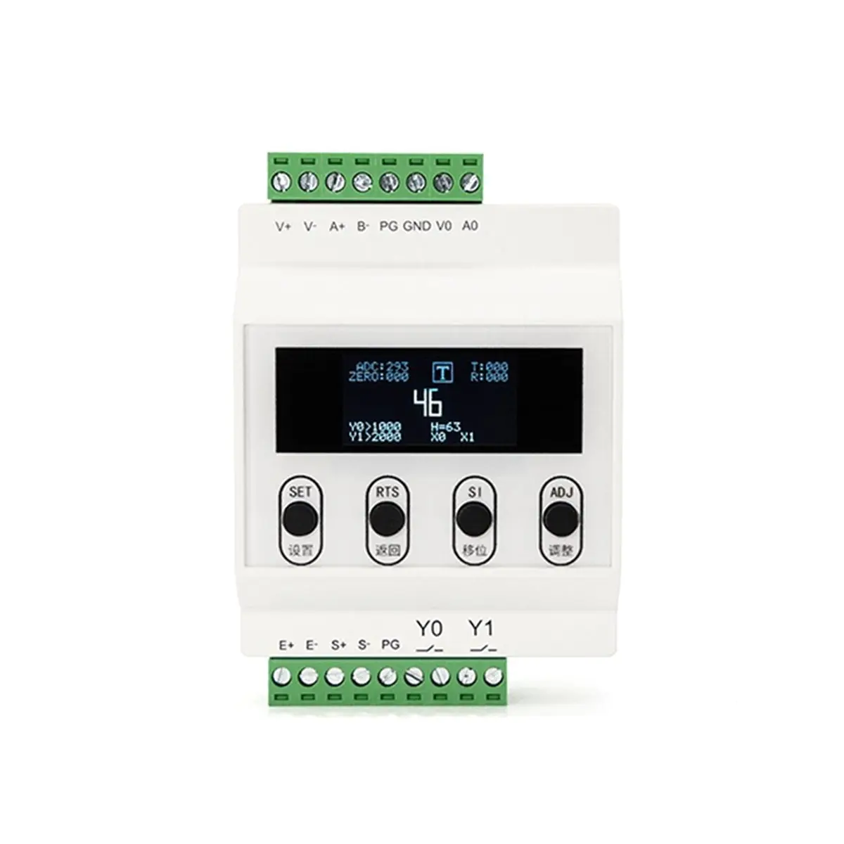 ~CLEARANCE A DIN Rail Force Gauge, 4-20mA Output, RS485 Controller, High- Weighing Display Module Basic Style
