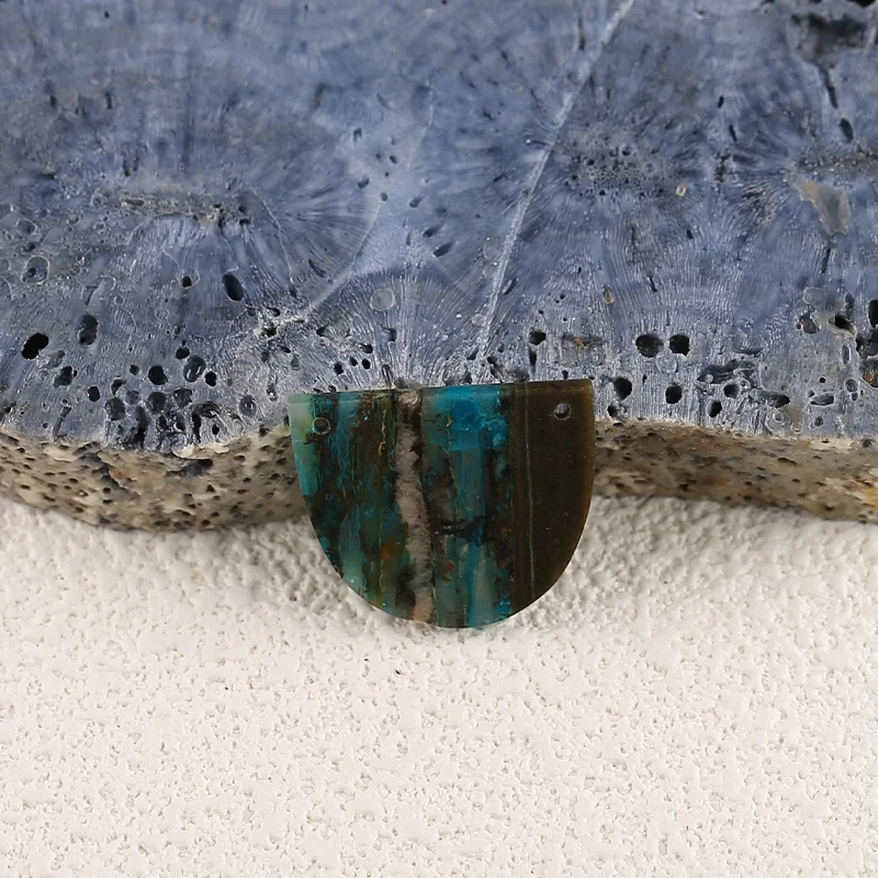 AAA+ Rated B&F Handmade Chrysocolla Pendants, Genuine Natural stone beads, Unique Stones for jewelry & DIY Earring Beads