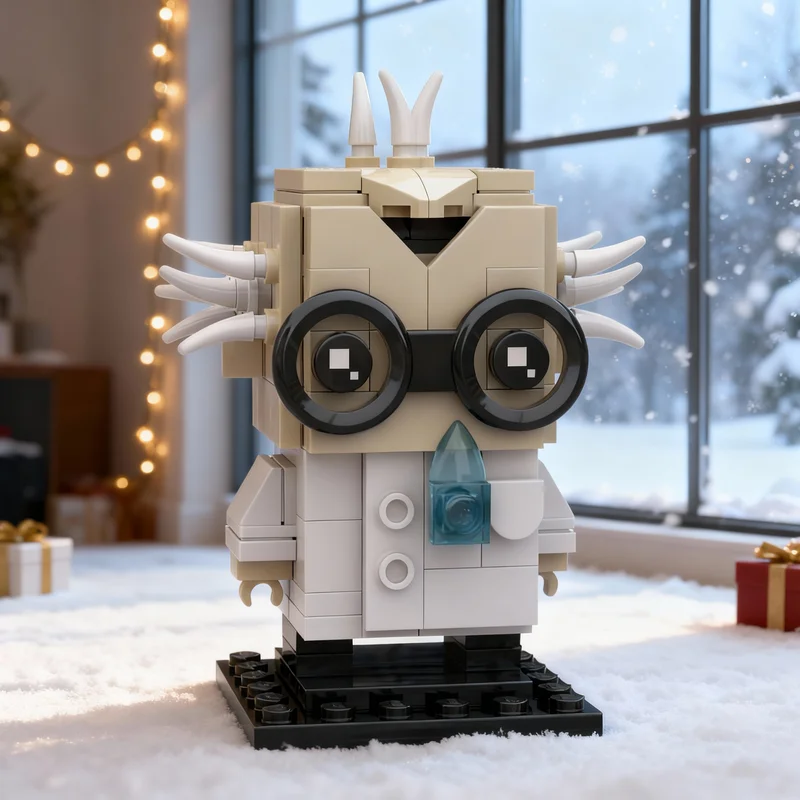 

133pcs MOC Brainy Brian Garbage Pail BricKidz Brickheadz Model Building Blocks Construction Christmas Gift Toys Idea Brick Kids