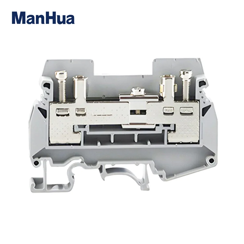 ManHua 5Pcs URTK/S Test Disconnect Terminal Block Din Rail Terminal Block Connector Screw Connection Screw Connection Conductor