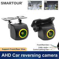 Smartour AHD CCD 720P Car Rear View Camera Side/Front/Backup Golden Fisheye HD Night Vision Waterproof Reverse Vehicle Universal
