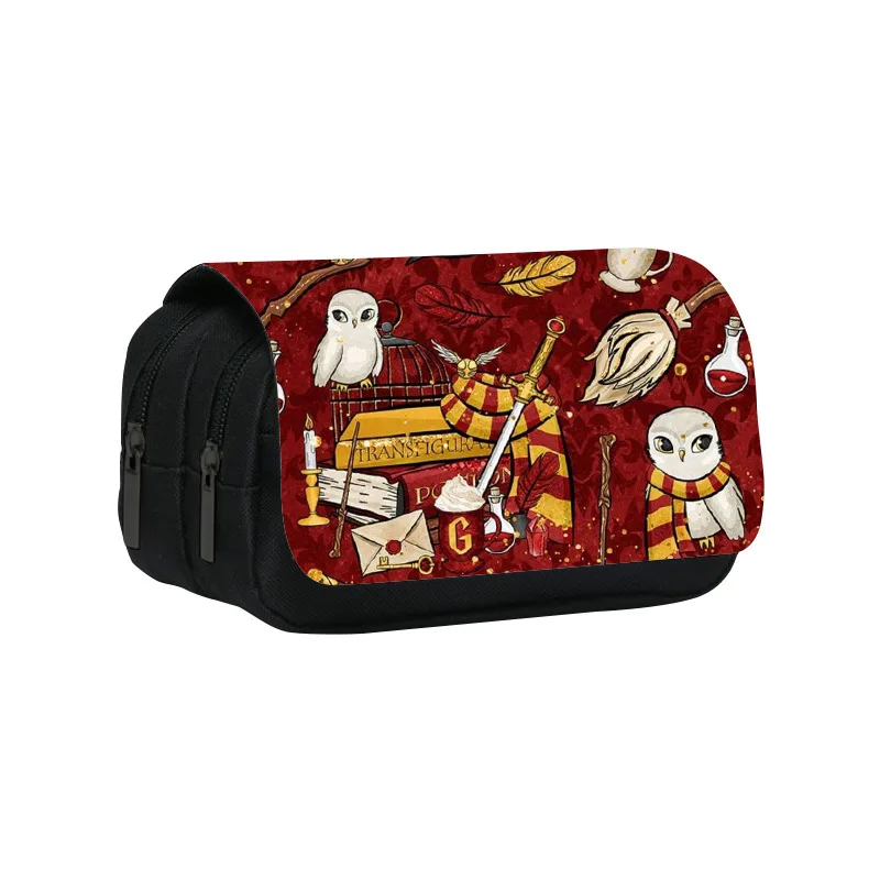 Harry Potter Student Children's Stationery Bag Hermione Jean Granger Cosmetic Bag Owl Animation Peripheral Holiday Gift