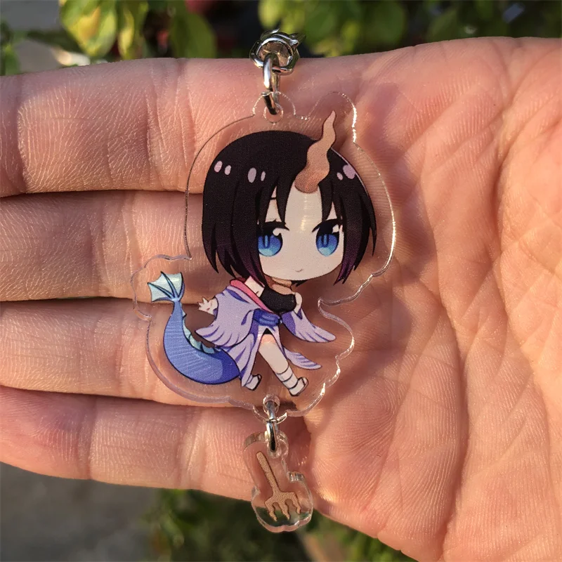 Anime Kobayashi Tohru KannaKamui Elma Cosplay Acrylic Key Chain Keychain Accessories