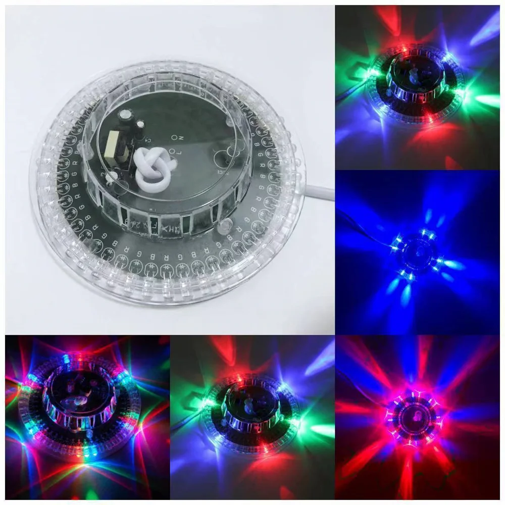 

DC5V USB Powered 48 LEDs RGB Sunflower Light Home Party Stage Club KTV Disco Lamp Auto/Voice-Activated for Holiday,Birthday