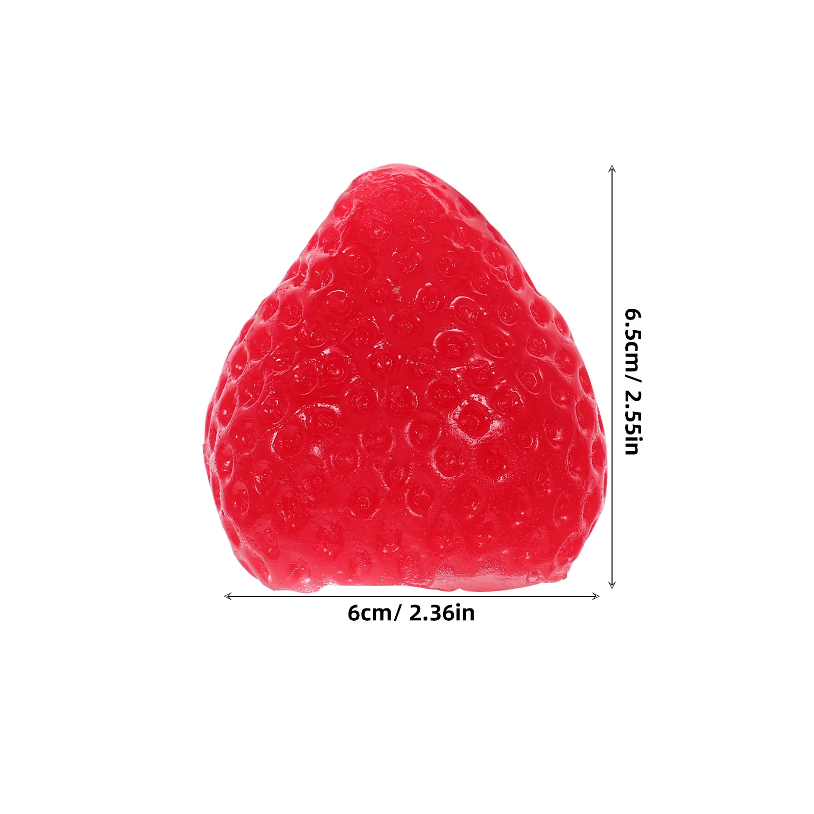 3 pezzi fragola antistress spremere palline in silicone realistico morbido squishy per ufficio casa divertimento giocattolo antistress spremere giocattolo