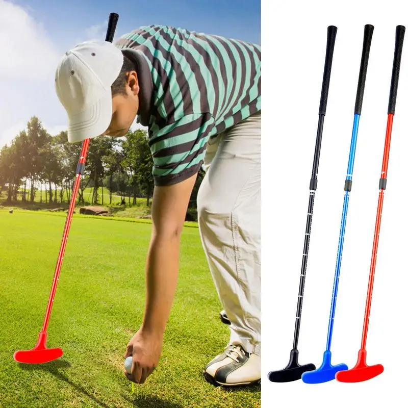 1pc Kids Adults Golf Putter Club Children Double Side Mini Rubber Head Putter Equipment Fitness Golf Toys For Golf Games