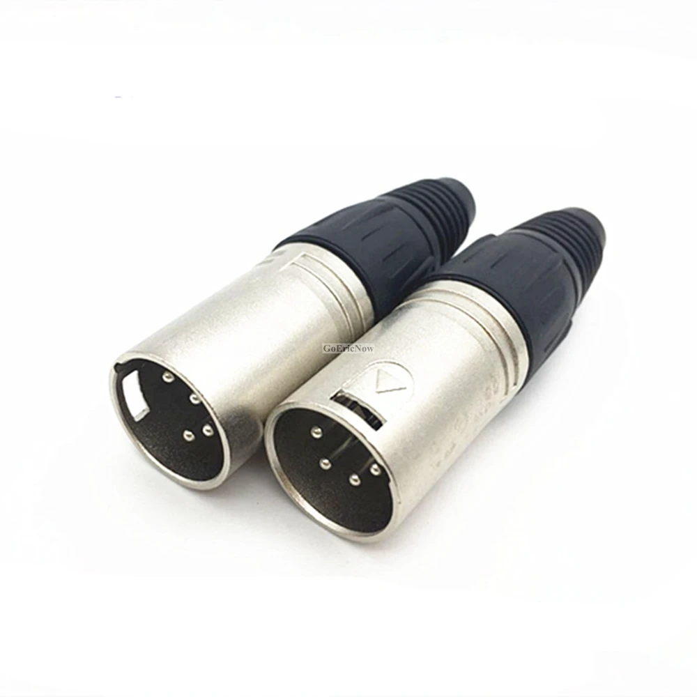 1 قطعة 3P 4P 5P 6P 7P XLR ميكروفون الصوت كابل التوصيل 4 دبوس XLR ذكر موصل سالب مدفع كابل محطات ل MIC لحام