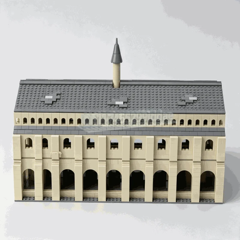 2598PCS Grand Gothic Library Gallery Building Blocks Medieval Castle Architecture Model DIY Assembly Display Gifts Popular Toy