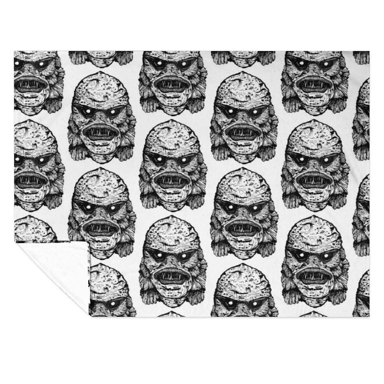 

Creature From The Black Lagoon Throw Blanket Kid'S Single Warm Picnic Blankets