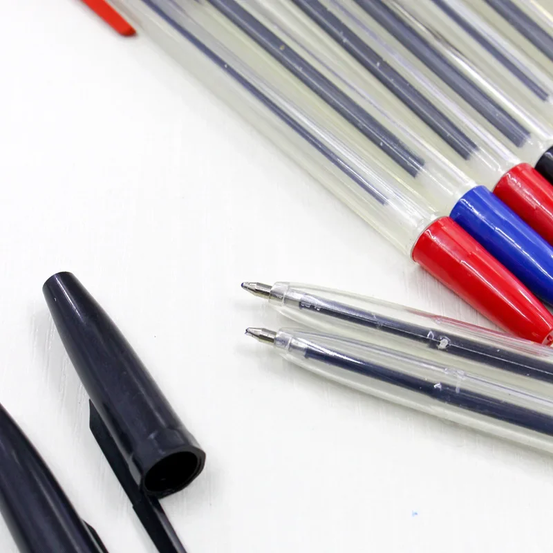 12/18 قطعة 1.0 مللي متر أقلام حبر جاف 3 اللون البلاستيك أقلام بسن بلية طالب هدية اللوازم المكتبية المدرسية طويلة الأمد الكتابة السلس #4