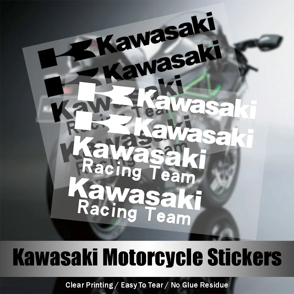 

Motorcycle stickers Decal Suitable for Kawasaki Ninja Logo 400 650 H2R Fuel Tank Body Shock Absorber Reflective Car Decor