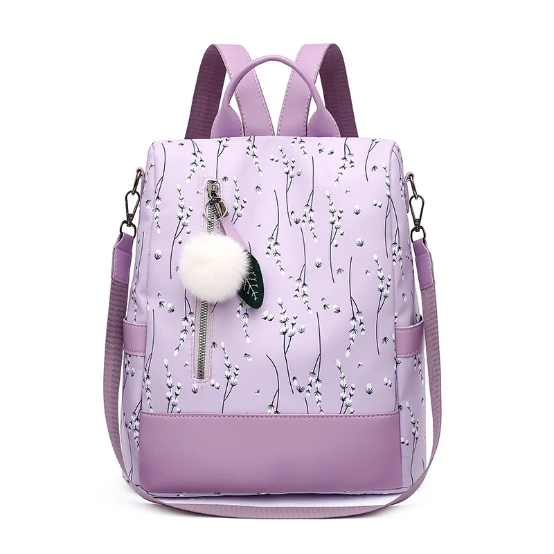 Europe and the United States new women's shoulder bag fashion leisure anti-theft travel backpack large-capacity student bag.