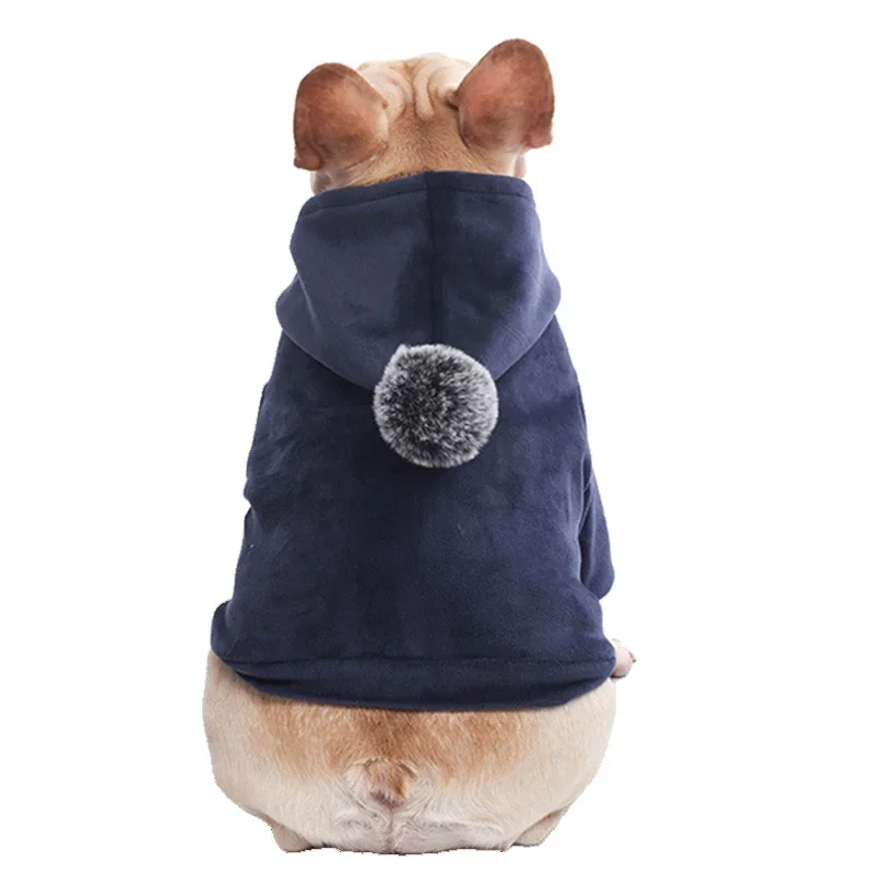 Fashion French Bulldog Pug Dog Coat Jacket for Small Medium Dogs Winter Warm Pet Clothes Puppy Yorkies Sweatshirt Pets Clothing