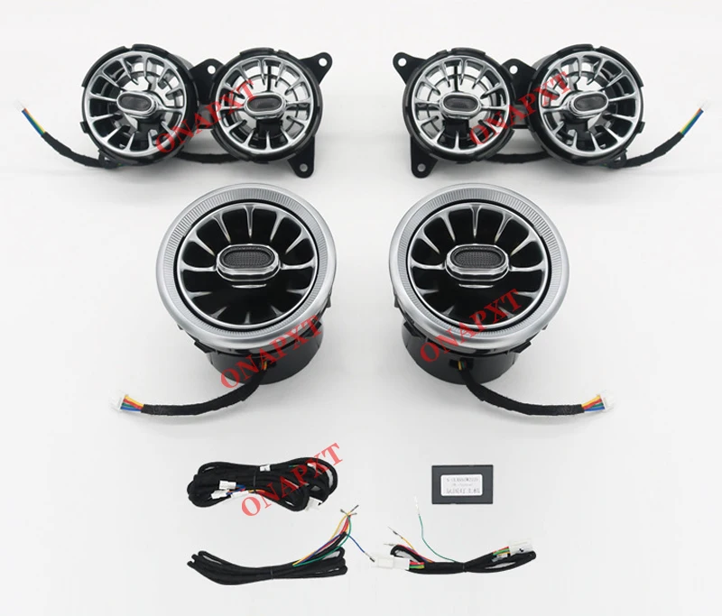 Für Benz C/GLC/A/CLA/GLA/E/S/G Für AMG W205 X253 W176 W117 W156 W213 W222 W464 LED-Turbinendüsen-Ambientebeleuchtung Luftauslass-Lampe – Detail 13