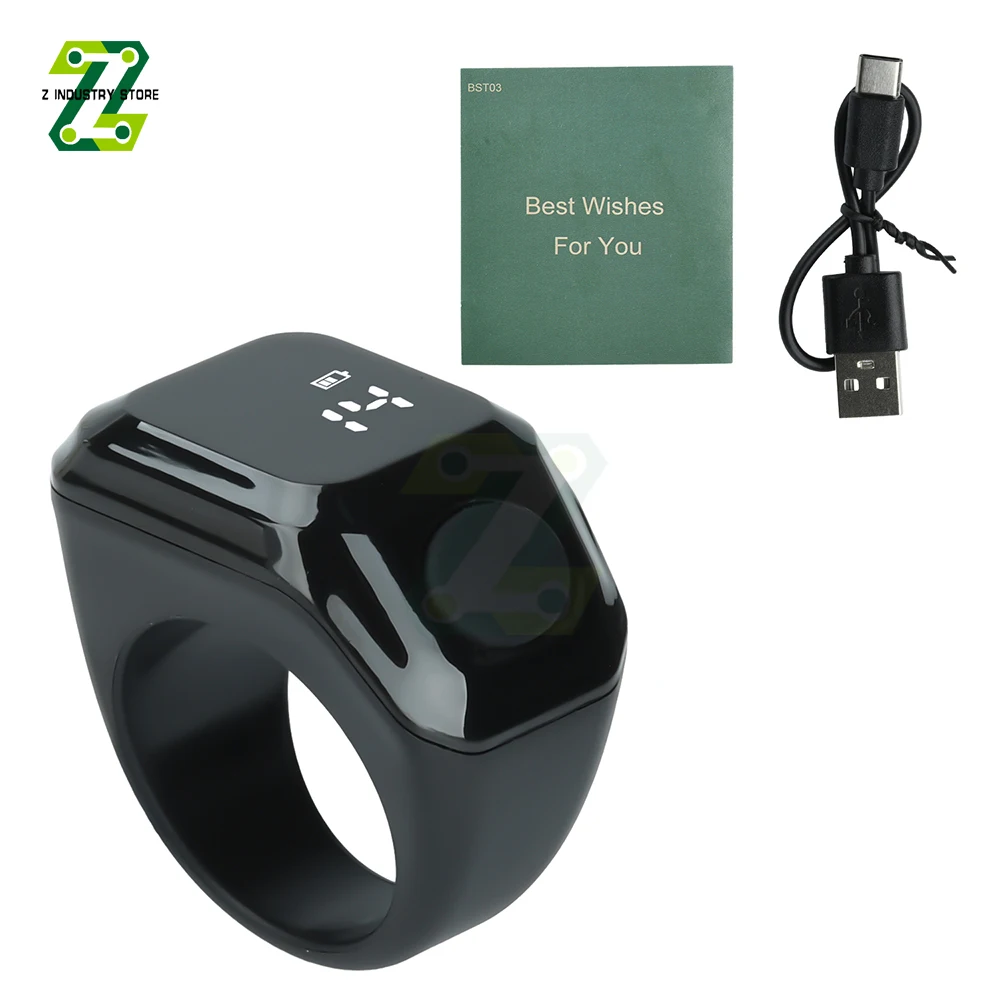 Smart APP Ring Counter Portable Digital Display Counter Bluetooth Counting Ring Time Reminder Wearable With 9999 OLED Display
