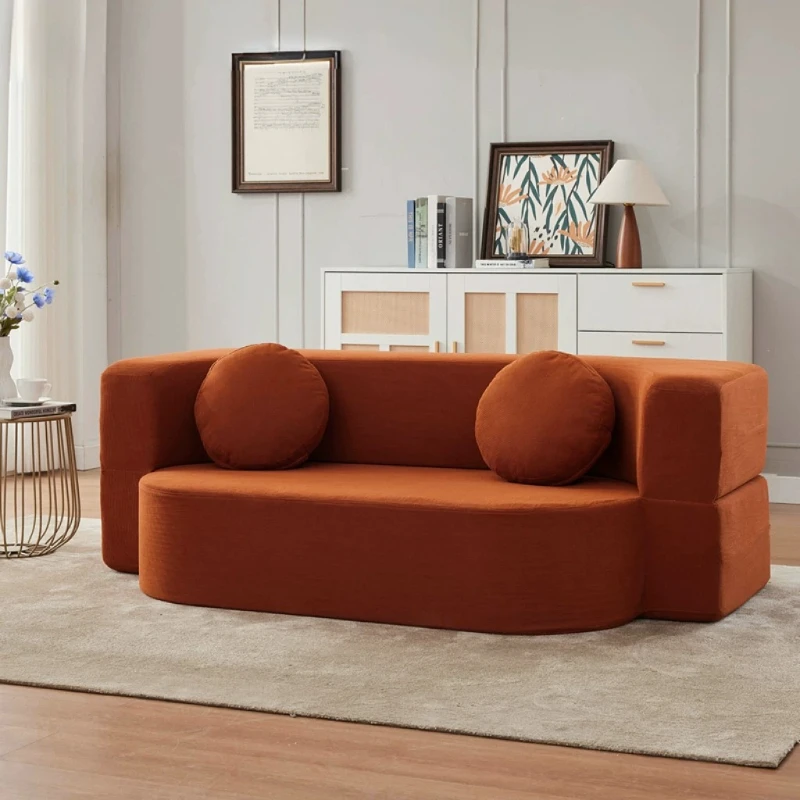 Classic French Living Room Sofas Boneless Modular Retro Glam Living Room Sofas Bedroom Universal Canape Compressé Home Furniture