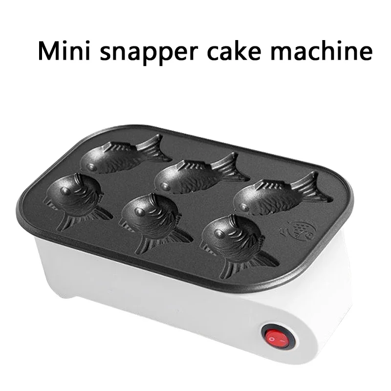 Fabricante De Almôndega De Polvo Elétrico Mini, Máquina De Takoyaki, Assadeira De Bolo De Snapper, Omelete De Ovo Hotdog, Forno De Bolo De Peixe Em Forma De Peixe