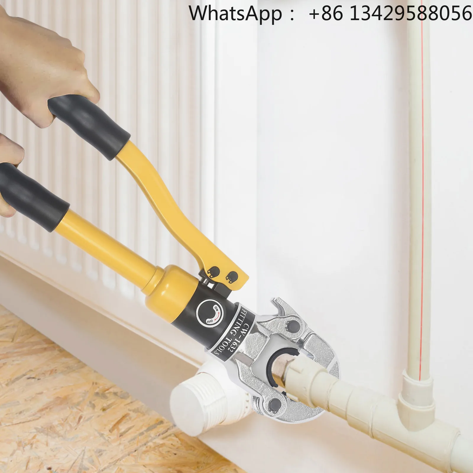 

Herramienta prensado con troqueles prensado 16, 20, 25, 32 mm para engarzar tuberías aluminio y plástico, tuberías P