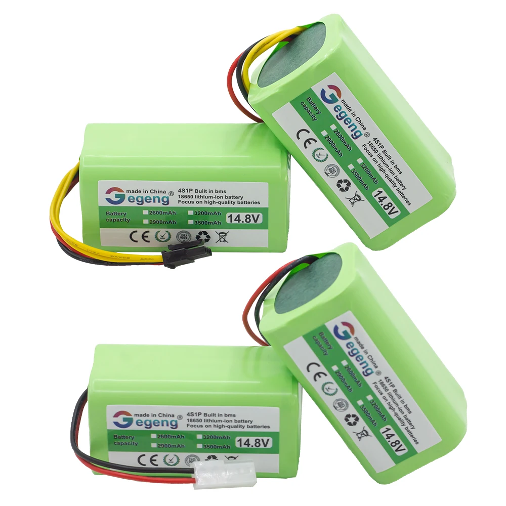 Gegeng 14.8V/14.4V 4S1P 2600mAh Vacuum Cleaner Battery for POLARIS/Liectroux/Conga Excellence/XIAOMI MIJIA/ILIFE/RoboVac/Deebot