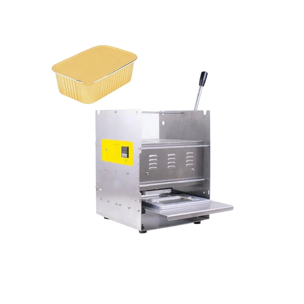 

High Efficiency Small Household Semi-automatic Aluminum Foil Container Takeaway Food Box Sealing Machine
