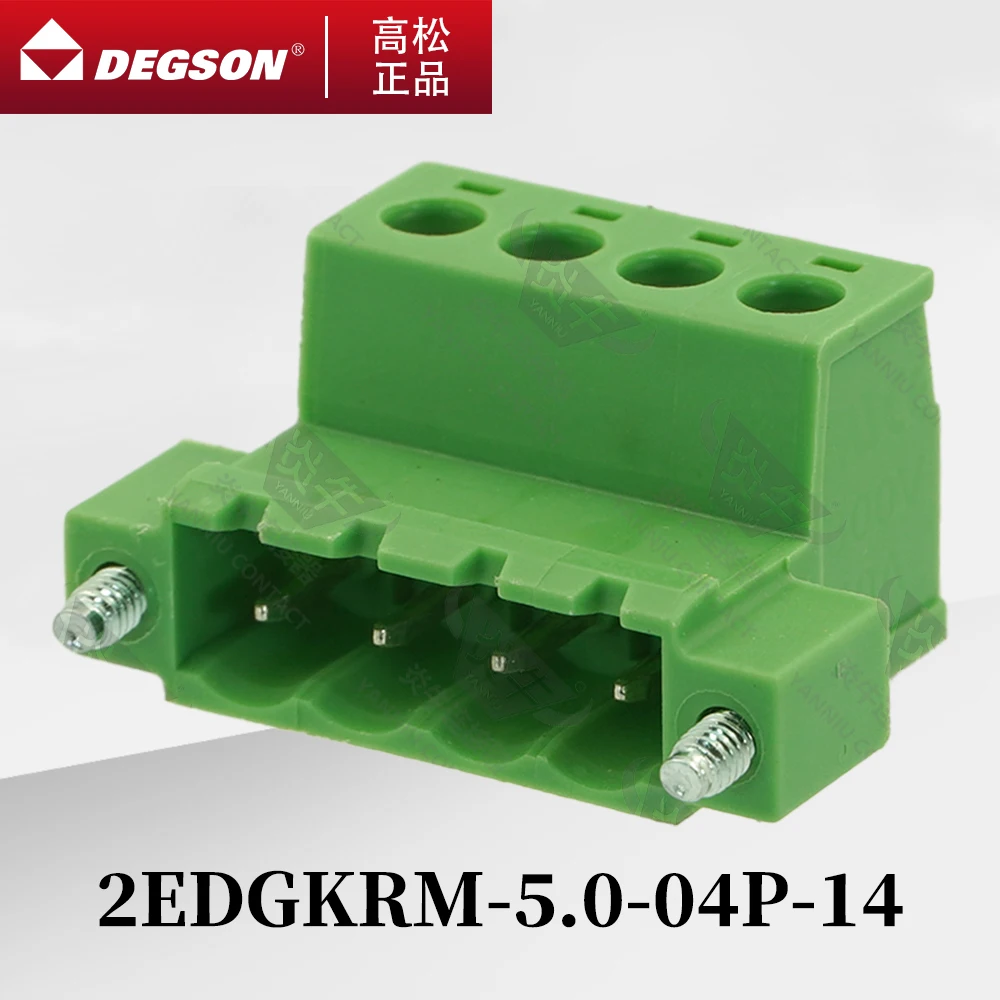 

10Pcs DEGSON 2EDGKRM-5.0-5.08 Pluggable PCB terminal blocks Phoenix Contact IC2.5-STF KF2EDGRKM 5.0mm 5.08mm 2PIN-12PIN 320V 20A