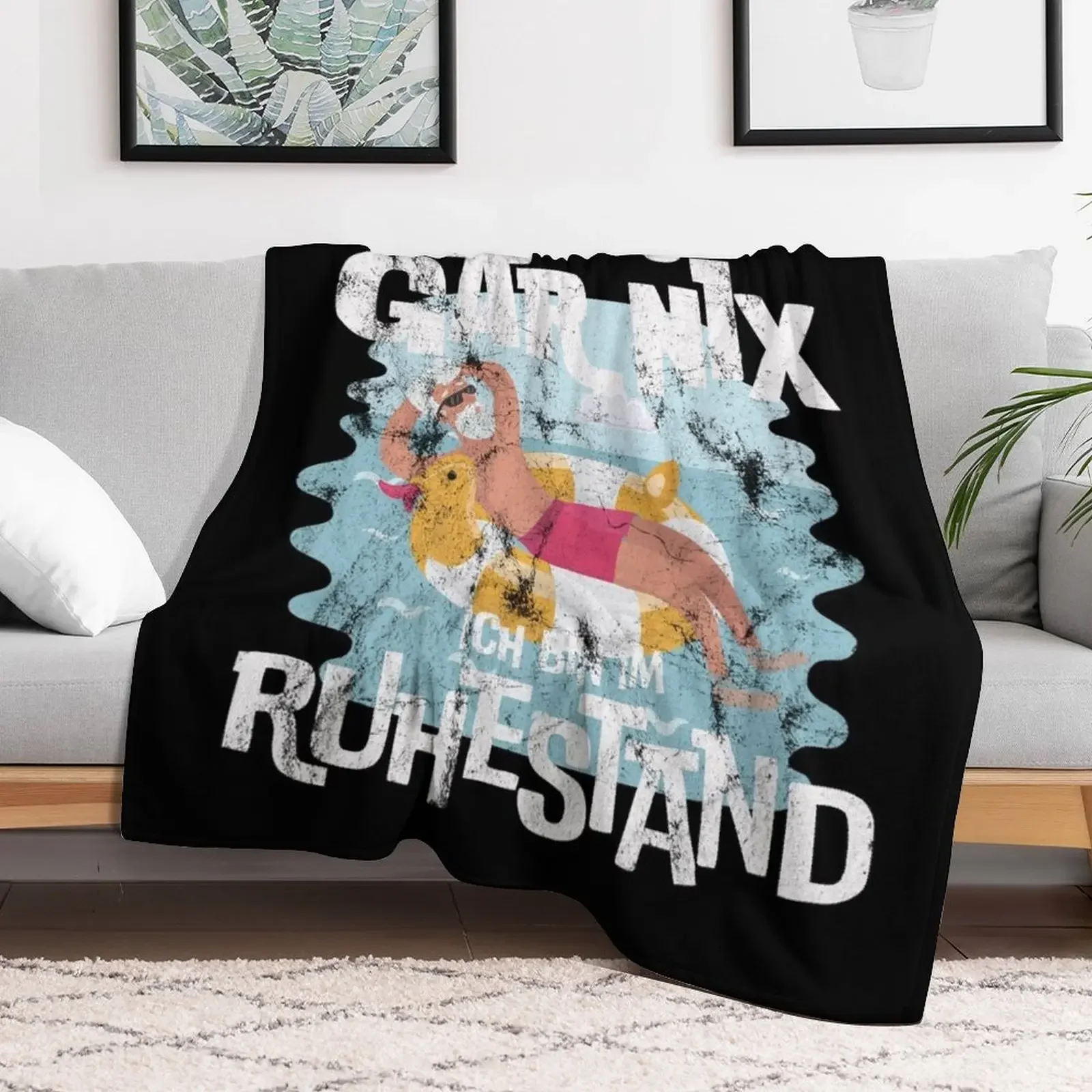 Ich muss gar nix Ruhestand Rente Pension Throw Blanket Kid'S wednesday Blankets