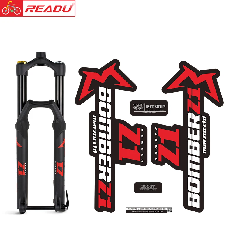 READU Bicycle Stickers 2020 Style BOMBER Z1 Front Fork Stickers MTB Decals bike sticker bike accessories