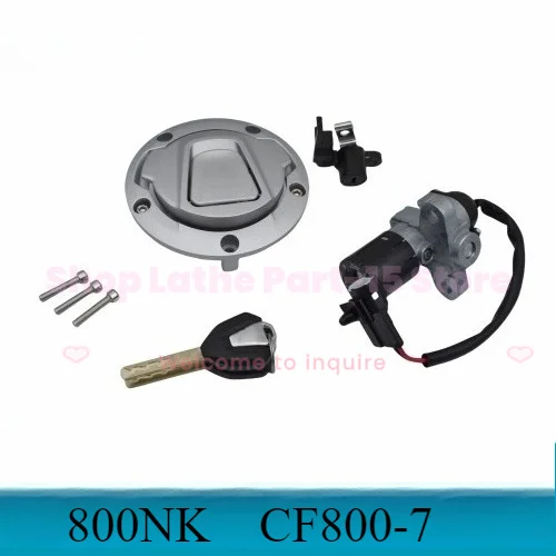 For CFMOTO 800NK Small Screen CF800-7 Complete Lock Kit Ignition Switch Fuel Cap Assembly