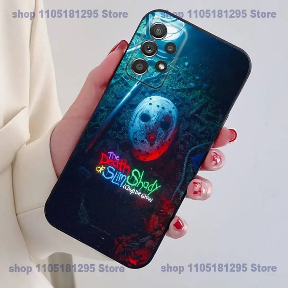 حافظة هاتف E-Eminems STANS 2025 لهاتف سامسونج S25,24,21,22,23,30,Ultra,20,Plus حافظة من السيليكون الناعم باللون الأسود #3