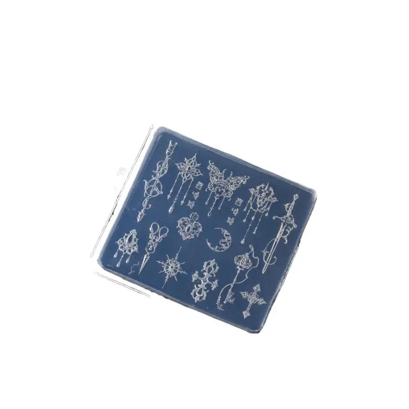 Kawaii Schmetterlingsflügel Silikon-Nagelstempel-Form 1 Stück Wiederverwendbare Ungiftige Vorlage für DIY Maniküre Nageldekoration Handwerk – Detail 8