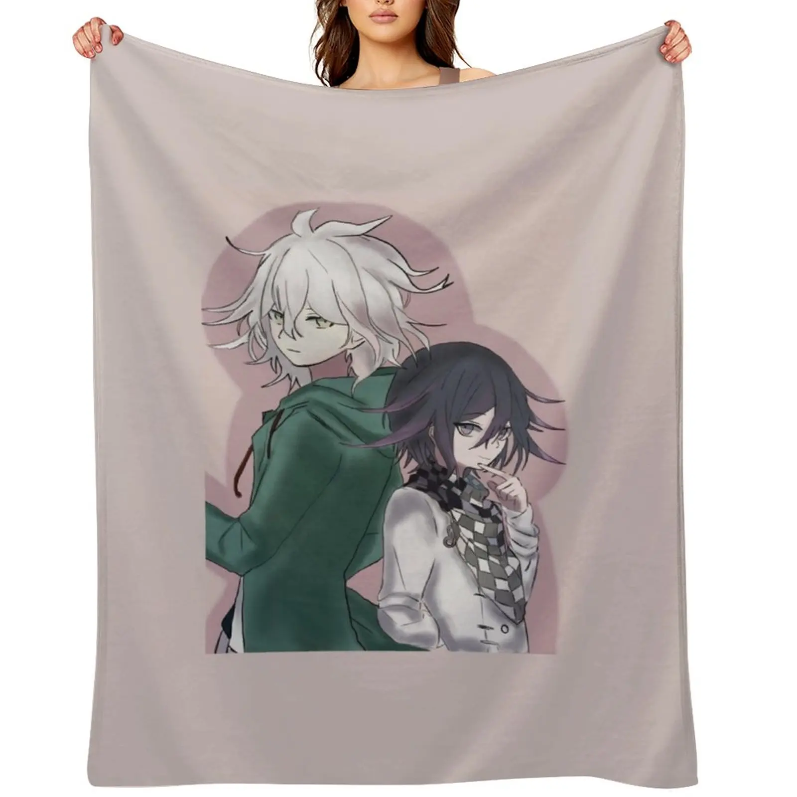 

Komaeda Nagito and Kokichi Throw Blanket Tourist Beautifuls Winter beds Fashion Sofas Blankets
