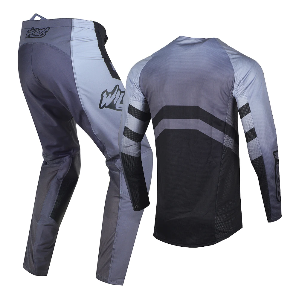 Willbros MX Jersey and Pants Combo Motocross Gear Set Dirt Bike Offroad Enduro Moto MTB ATV Suit